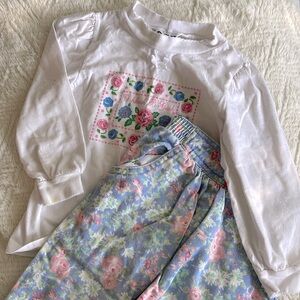 Vintage Oshkosh B Gosh Floral Outfit